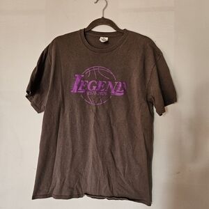 Kobe Bryant "Legend" Tee Sz Large Gray Purple Cotton